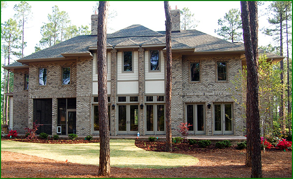 A new two story Pinehurst home.