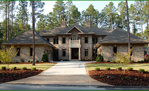 This new home has two double garages.
